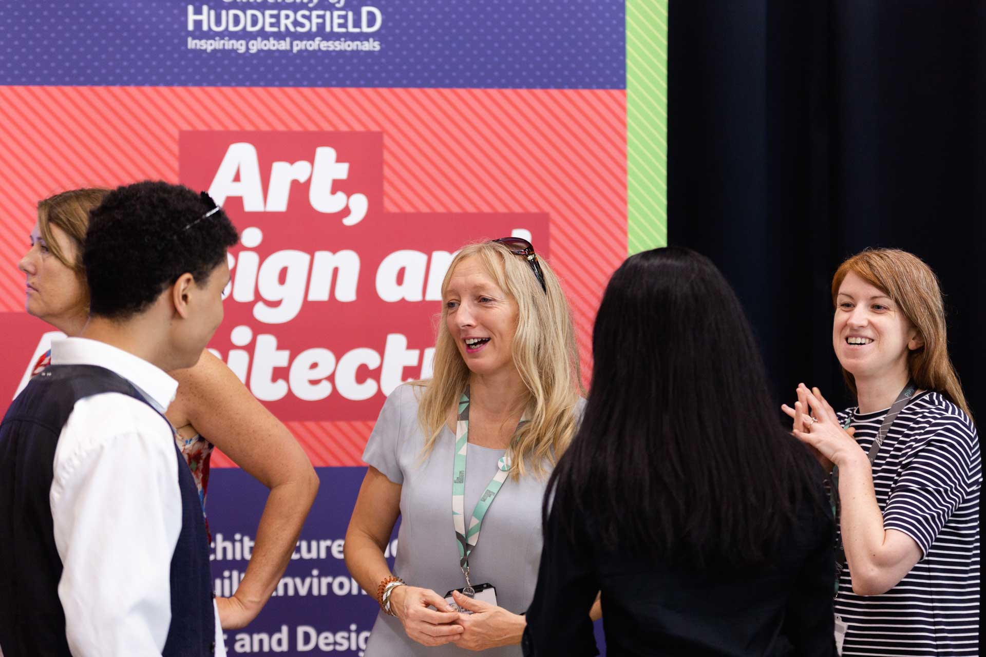 Administration staff working at an Open Day