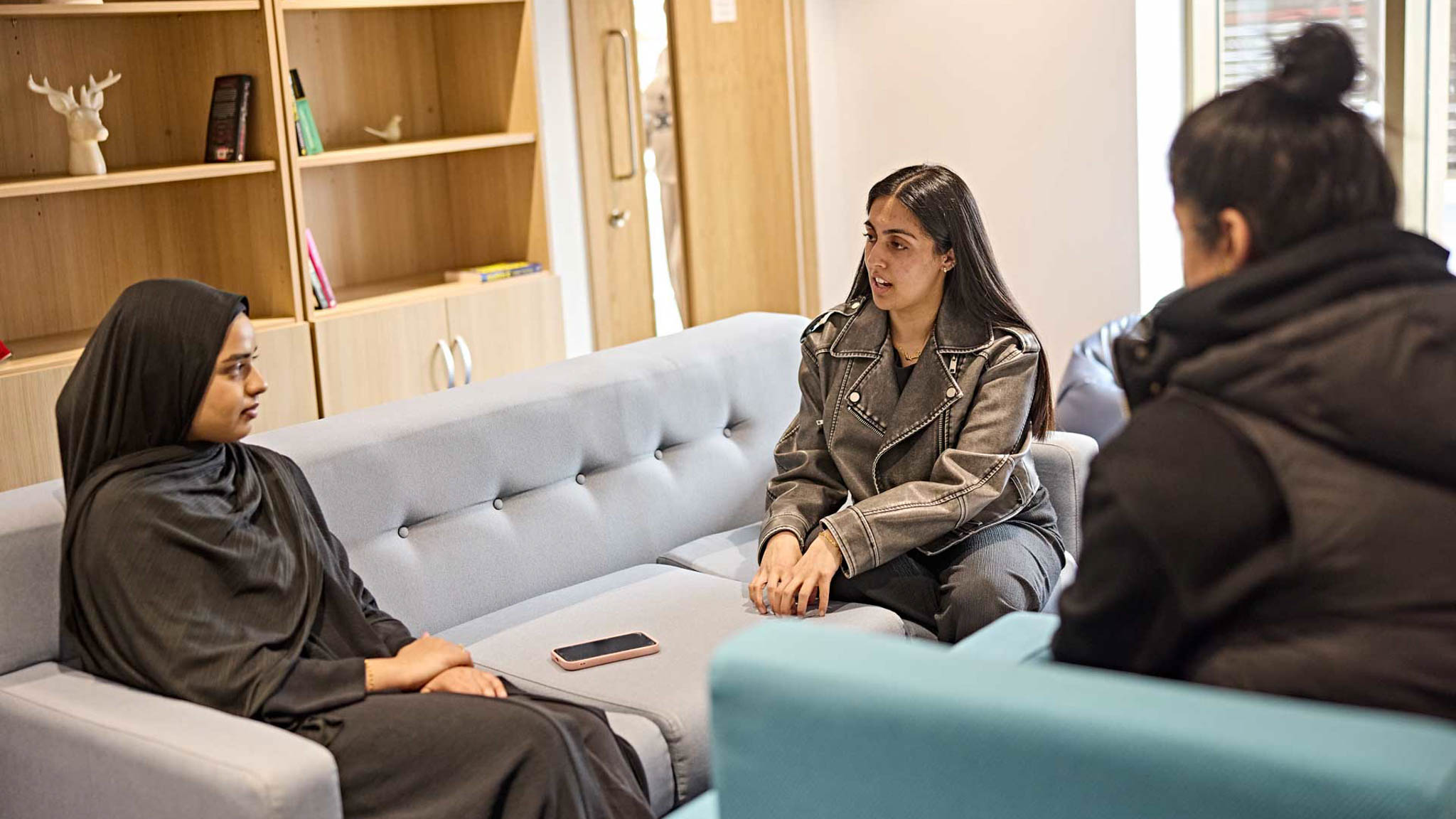 Simulated home visit allows students to apply theory to practice.